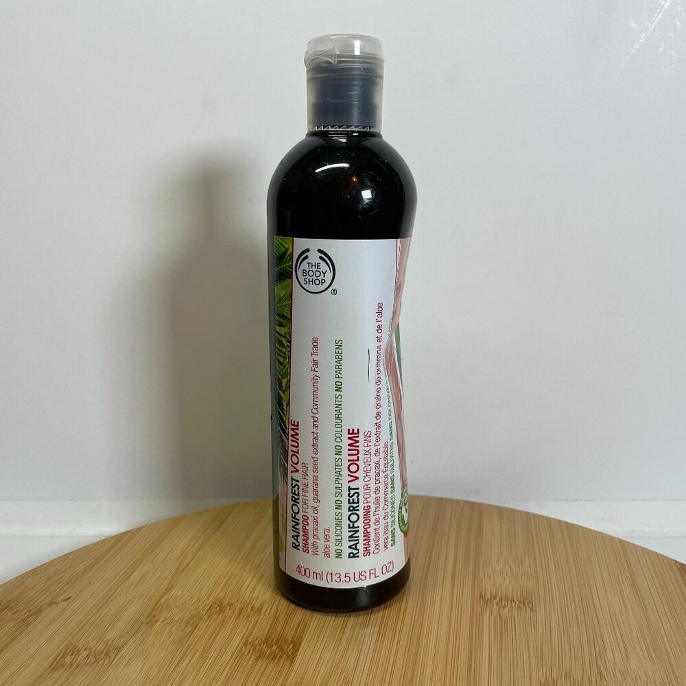 The Body Shop Rainforest Volume Shampoo For Fine Hair 400 mL 13.5 oz Pracaxi Oil